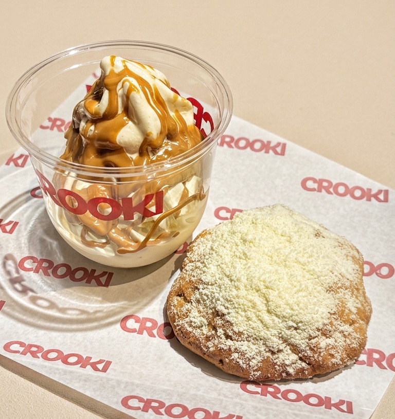 Galleta + helado + topping